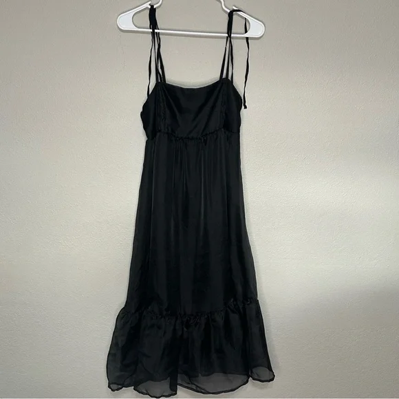 Wild Fable Black Organza Whimsigoth Dress Size M - Picture 2 of 7